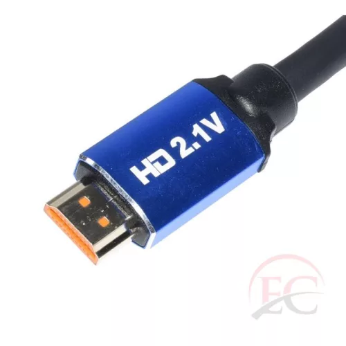 HCT 028-198 HDMI-HDMI 2,1V kábel, 8K, Aranyozott, 1m