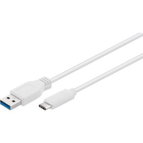 HCT 028-226 tartós kábel USB/USB-C 3A, 2m, fehér