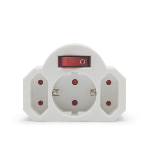 Delight 05674 3-as fali elosztó - kapcsolóval