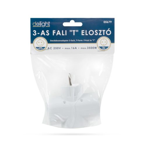 Delight 05679 Hozzáadás a kedvencekhez 3-as fali "T" elosztó