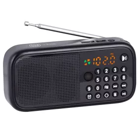   Trevi DR 7F40 BT Hordozható rádió, Bluetooth és médialejátszás, óra, USB és SD kártya bemenet