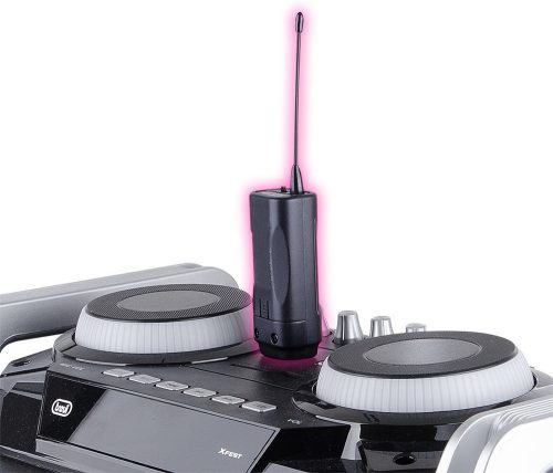 Trevi EM 408 UHF – Vezeték nélküli mikrofon szett adóval, vevővel, fejmikrofonnal és csíptetős mikrofonnal (0EM408U00)