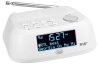 Trevi RC 80D4 DAB White Asztali óra, FM és DAB+ rádióval, ébresztő funkcióval és fejhallgató kimenettel