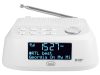 Trevi RC 80D4 DAB White Asztali óra, FM és DAB+ rádióval, ébresztő funkcióval és fejhallgató kimenettel