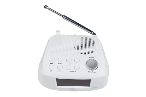 Trevi RC 80D4 DAB White Asztali óra, FM és DAB+ rádióval, ébresztő funkcióval és fejhallgató kimenettel