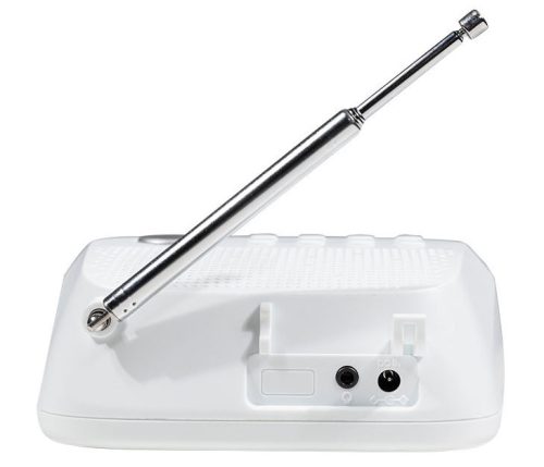 Trevi RC 80D4 DAB White Asztali óra, FM és DAB+ rádióval, ébresztő funkcióval és fejhallgató kimenettel