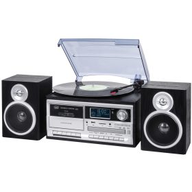 TT 1072 E Trevi Retro bakelit lemezjátszó fekete