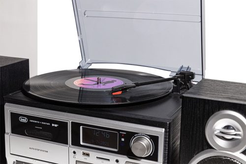 TT 1072 E Trevi Retro bakelit lemezjátszó fekete