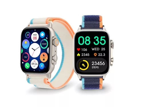 Trevi T-FIT 430 A okosóra 1.95" AMOLED kijelzővel, híváskezeléssel, egészségfigyeléssel, IP68, ezüst szín