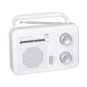   Trevi RA 7F64 White Hordozható 2 sávos rádió, teleszkópos antennával és fej/fülhallgató kimenettel