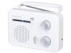 Trevi RA 7F64 White Hordozható 2 sávos rádió, teleszkópos antennával és fej/fülhallgató kimenettel