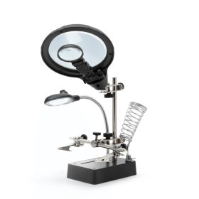   Fahrenheit 10103 Paneltartó nagyítóval és krokodilcsipeszekkel