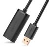 UGREEN US121 USB 2.0 hosszabbító kábel 25m fekete, 10325