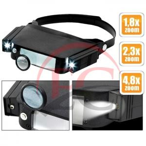 Handy 10793 Fejpántos nagyító 2db fókuszált LED-es világítással