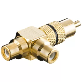 Goobay 11387 RCA dugó- 2xRCA jack aranyozott