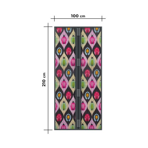 Garden of Eden 11398R Szúnyogháló függöny ajtóra - mágneses - 100 x 210 cm - bogaras