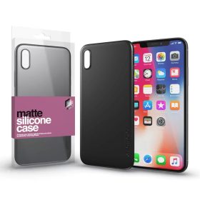   XPRO™ Szilikon matte tok ultravékony fekete Apple iPhone X készülékhez
