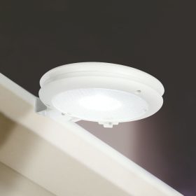   Garden of Eden 11444 Szolár ereszcsatorna fény - 3 hidegfehér SMD LED - fehér - 11 x 2,6 cm