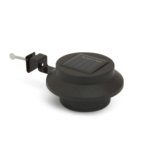 Garden of Eden Szolár ereszcsatorna / kerítés fény 3 LED-del - fekete, 11445BK