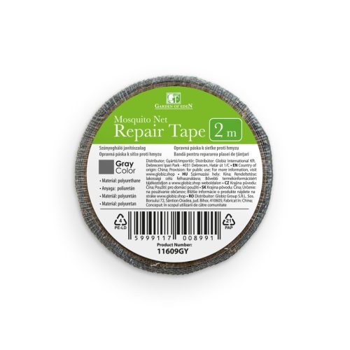 Garden of Eden 11609GY Szúnyogháló javítószalag - 2 m x 5 cm - szürke