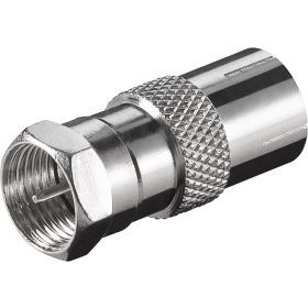 Goobay 11624 SAT/Antenna adapter F csatlakozó - koax aljzat