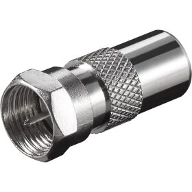 Goobay 11625 SAT/Antenna adapter F csatlakozó - koax dugó