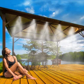  Garden of Eden Professzionális párakapu, 10db -s fúvóka szettel 10m-s hosszal, toldható, bővíthető, Párakapu - 10 m - 10 db fúvóka 11679