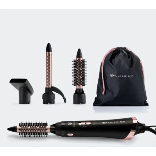 Imetec 11886 Ceramic Air meleglevegős hajformázó, 800 W, 3 tartozékkal, fekete/rosegold