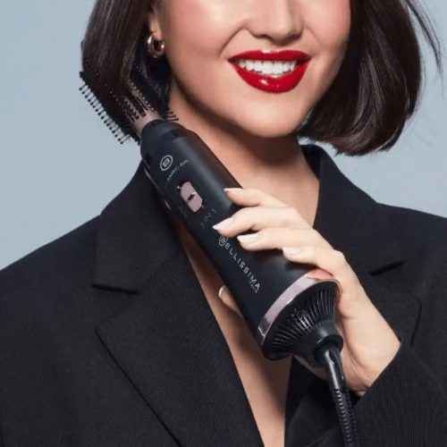 Imetec 11886 Ceramic Air meleglevegős hajformázó, 800 W, 3 tartozékkal, fekete/rosegold