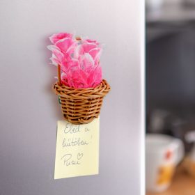   11913 Műnövény dekoráció - mágneses - többféle - 7 x 4,7 x 4,7 cm