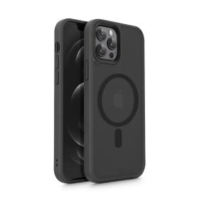   Tech-Protect Magsafe tok fekete Apple iPhone 12 / 12 Pro készülékhez