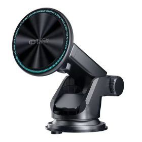   Tech-Protect A2 Fekete Autós tartó tapadókoronggal QC Magsafe 15W töltéssel, 926723