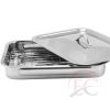Perfect Home Rozsdamentes tepsi + grillrács +fedő 37*28cm 12702