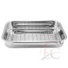 Perfect Home Rozsdamentes tepsi + grillrács +fedő 37*28cm 12702
