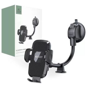   Tech-Protect V3 hosszú karú autós tartó szélvédőre és műszerfalra fekete