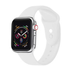  XPRO™ Apple Watch szilikon sport szíj Fehér Apple Watch 38mm / 40mm / 41mm / 42mm (S10) készülékhez