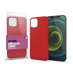   XPRO™ Szilikon matte tok ultravékony korallpiros Apple iPhone 15 készülékhez