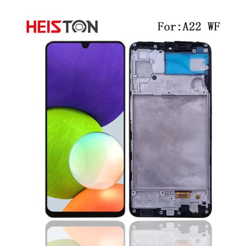 Heiston FHD Fekete kijelző Samsung Galaxy A22 4G készülékhez