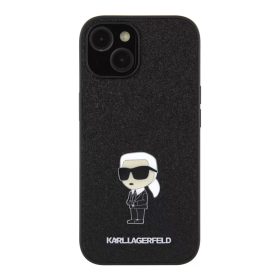   Karl Lagerfeld tok fekete KLHCP15SGKNPSK Apple Iphone 15 készülékhez