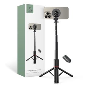   Tech-Protect L06S MagSafe Vezeték nélküli Selfie bot Tripod Fekete