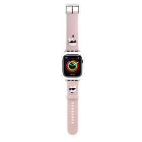   Karl Lagerfeld óraszíj pink KLAWMSLKCNP Apple Watch 38mm / 40mm / 41mm / 42mm (S10) készülékhez