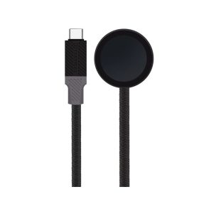   Tactical Recce 3:20 fekete/szürke USB-C töltőkábel Apple Watch 1 / 2 / 3 / 4 / 5 / 6 / SE / 7 készülékekhez