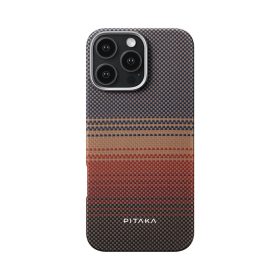   Pitaka Tactile Woven tok SUNSET Apple iPhone 16 Pro készülékhez - MagSafe rögzítéssel (KI1601SU)