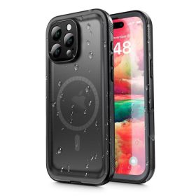   Tech-Protect Shellbox vízálló és ütésálló tok fekete MagSafe Apple iPhone 16 Pro készülékhez