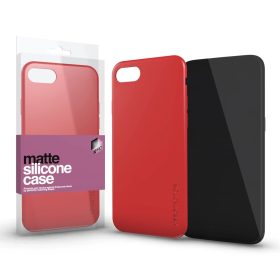   XPRO™ Szilikon matte tok ultravékony korallpiros Apple iPhone 16 Plus készülékhez