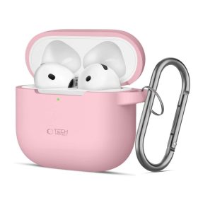   Tech-Protect Silicone Hook tok Apple AirPods 4 készülékhez Dusty Pink