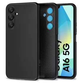   Tech-Protect ICON fekete szilikon tok Samsung Galaxy A16 készülékhez