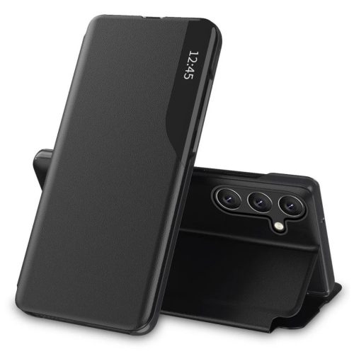 Tech-Protect fekete Smart View Book / Flip tok Samsung Galaxy A55
