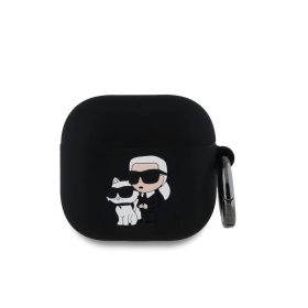   Karl Lagerfeld tok fekete KLA4RUNKC Apple Airpods 4 készülékhez