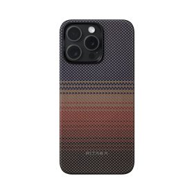   Pitaka Tactile Woven tok SUNSET Apple iPhone 15 Pro Max készülékhez - MagSafe rögzítéssel (KI1501SUM)